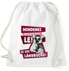 printfashion Mindenki nyugodjon le lánybúcsú - Sportzsák, Tornazsák - Fehér (13253448)