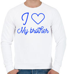 printfashion I love my brother - Férfi pulóver - Fehér (10642627)