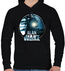 printfashion Alan Wake game - Férfi kapucnis pulóver - Fekete (15793727)