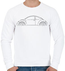 printfashion Beetle profil - Férfi pulóver - Fehér (1088251)
