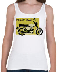 printfashion simson - Női atléta - Fehér (2925627)