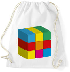 printfashion rubik 3D - Sportzsák, Tornazsák - Fehér (1040812)