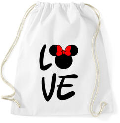 printfashion Love Minnie - Sportzsák, Tornazsák - Fehér (722385)