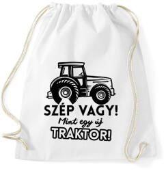 printfashion Szép vagy mint egy új traktor - Sportzsák, Tornazsák - Fehér (7457566)