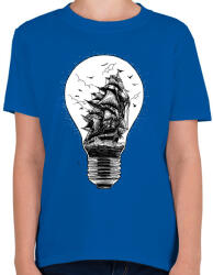printfashion Fényvitorlás - Gyerek póló - Királykék (244068)