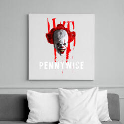 printfashion pennywise2 - Vászonkép - Fehér (6628803)