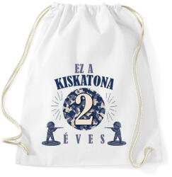 printfashion Kiskatona - Évszámmal - Sportzsák, Tornazsák - Fehér (7700643)
