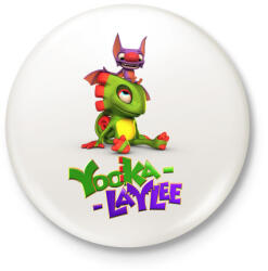 printfashion Yooka Laylee - Kitűző, hűtőmágnes - Fehér (3737421)