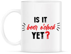 printfashion Is it beer o'clock yet? - Bögre - Fehér (7068573)