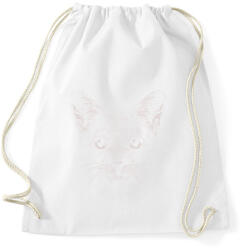 printfashion Macska - Sportzsák, Tornazsák - Fehér (11811374)