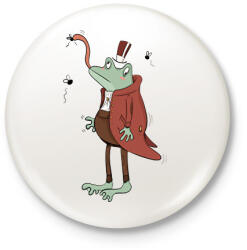 printfashion Úri béka - Kitűző, hűtőmágnes - Fehér (14055186)