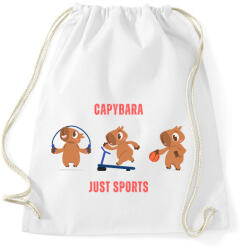 printfashion Capybara Just Sports - Sportzsák, Tornazsák - Fehér (14242229)