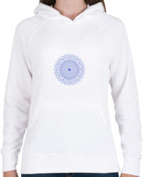 printfashion Kifesthető mandala minta7. - Női kapucnis pulóver - Fehér (4081508)