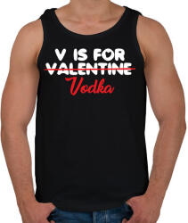printfashion V is for Vodka - Férfi atléta - Fekete (4291402)