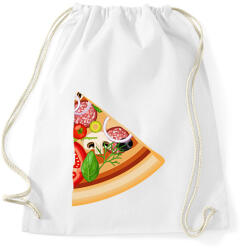 printfashion Pizza son - Sportzsák, Tornazsák - Fehér (2026065)