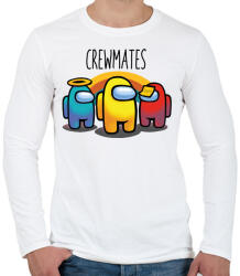 printfashion Among us - crewmates. - Férfi hosszú ujjú póló - Fehér (4147139)