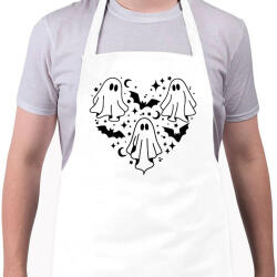 printfashion Szellem szív - Kötény - Fehér (14679419)