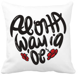 printfashion Love Aloha Hawaii - Párnahuzat, Díszpárnahuzat - Fehér (4309360)