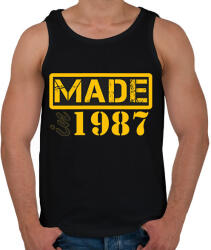 printfashion 1987 - Férfi atléta - Fekete (12807659)