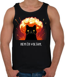 printfashion Nem én voltam. - Férfi atléta - Fekete (911003)