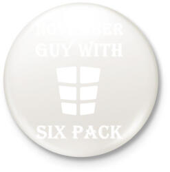 printfashion Novemberben született kockás hasú - Kitűző, hűtőmágnes - Fehér (3079660)