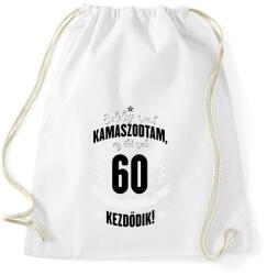 printfashion kamasz-60-black-white - Sportzsák, Tornazsák - Fehér (614466)