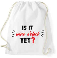 printfashion Is it wine o'clock yet? - Sportzsák, Tornazsák - Fehér (7067524)