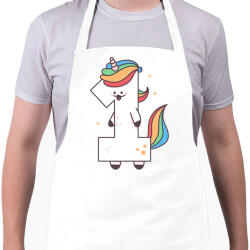 printfashion 1 éves unikornis - Kötény - Fehér (11807420)