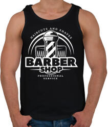 printfashion Barbershop 6 - Férfi atléta - Fekete (6184987)