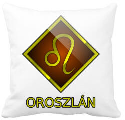 printfashion Oroszlán - Párnahuzat, Díszpárnahuzat - Fehér (5351386)