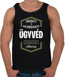 printfashion Ügyvéd prémium minőség - Férfi atléta - Fekete (1467586)