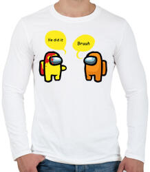 printfashion Among us - Férfi hosszú ujjú póló - Fehér (2947921)