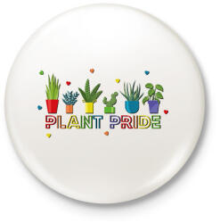 printfashion Plant Pride - Kitűző, hűtőmágnes - Fehér (9429544)