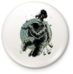 printfashion Csendet! - Kitűző, hűtőmágnes - Fehér (3073716)