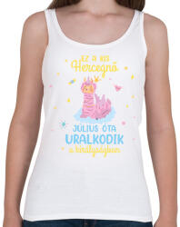 printfashion Ez a kis hercegnő - Hónappal - Női atléta - Fehér (8097977)