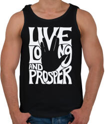 printfashion Hosszú hasznos életet! - Férfi atléta - Fekete (2235177)