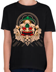 printfashion Gonosz maszk - Gyerek póló - Fekete (31759)