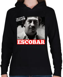 printfashion Pablo Escobar - Női kapucnis pulóver - Fekete (2931875)