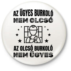 printfashion Ügyes burkoló - Kitűző, hűtőmágnes - Fehér (14699842)