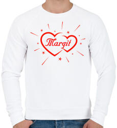 printfashion Margit - Férfi pulóver - Fehér (12223154)