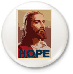 printfashion Hope - Kitűző, hűtőmágnes - Fehér (3083853)