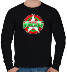 printfashion CAPTAIN HUNGARY - Férfi pulóver - Fekete (10130083)