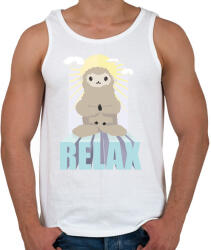 printfashion Relax Alpaca - Férfi atléta - Fehér (5330925)