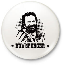 printfashion Bud Spencer öklös póló - Kitűző, hűtőmágnes - Fehér (9392898)