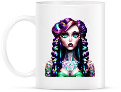 printfashion AI_Android_Tetovált_Lány_1 - Bögre - Fehér (14062780)