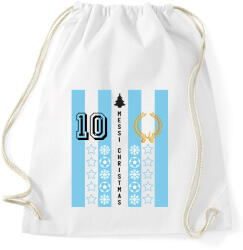 printfashion Messi Christmas - Sportzsák, Tornazsák - Fehér (11278695)