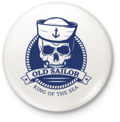 printfashion Old sailor - Kitűző, hűtőmágnes - Fehér (13271597)