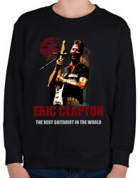 printfashion ERIC CLAPTON - Gyerek pulóver - Fekete (2799273)