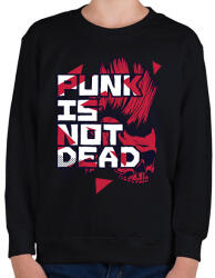 printfashion A punkok sosem halnak meg - Gyerek pulóver - Fekete (1527382)
