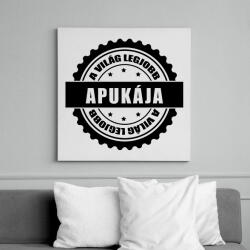 printfashion Világ legjobb apukája - Vászonkép - Fehér (6627344)
